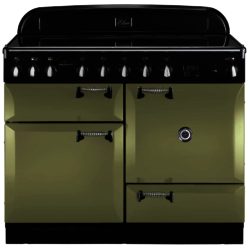 Rangemaster Elan 110cm Electric Induction 101010 Range Cooker in Olive Green with Induction Hob